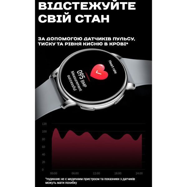 Smart Melisia Silver Steel, 2 ремешка 2025 фото