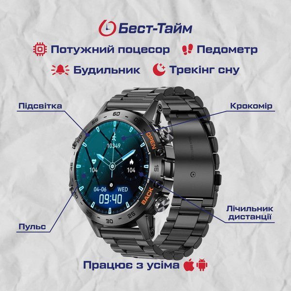Smart Delta K52 Black, 2 ремінці 1612 фото
