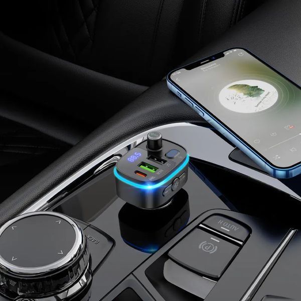 ФМ-модулятор для авто Hoco E62 Black Bluetooth 5. 0 605737 фото